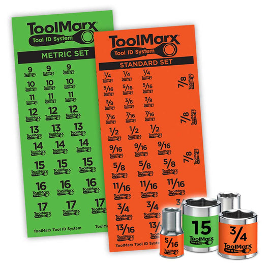 Toolmarx Socket Set Wrench Labels: Easy-to-Read Tool Decals - ToolMarx